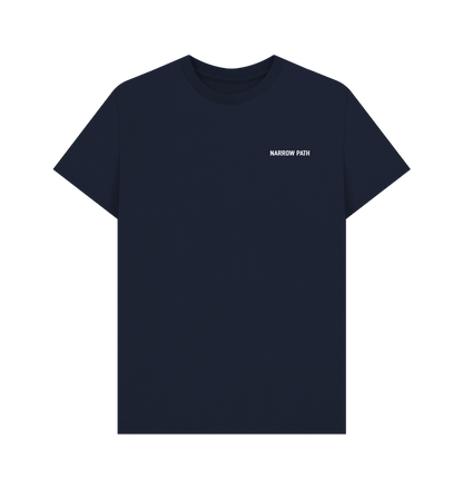 Navy Blue Printed T-shirt Front