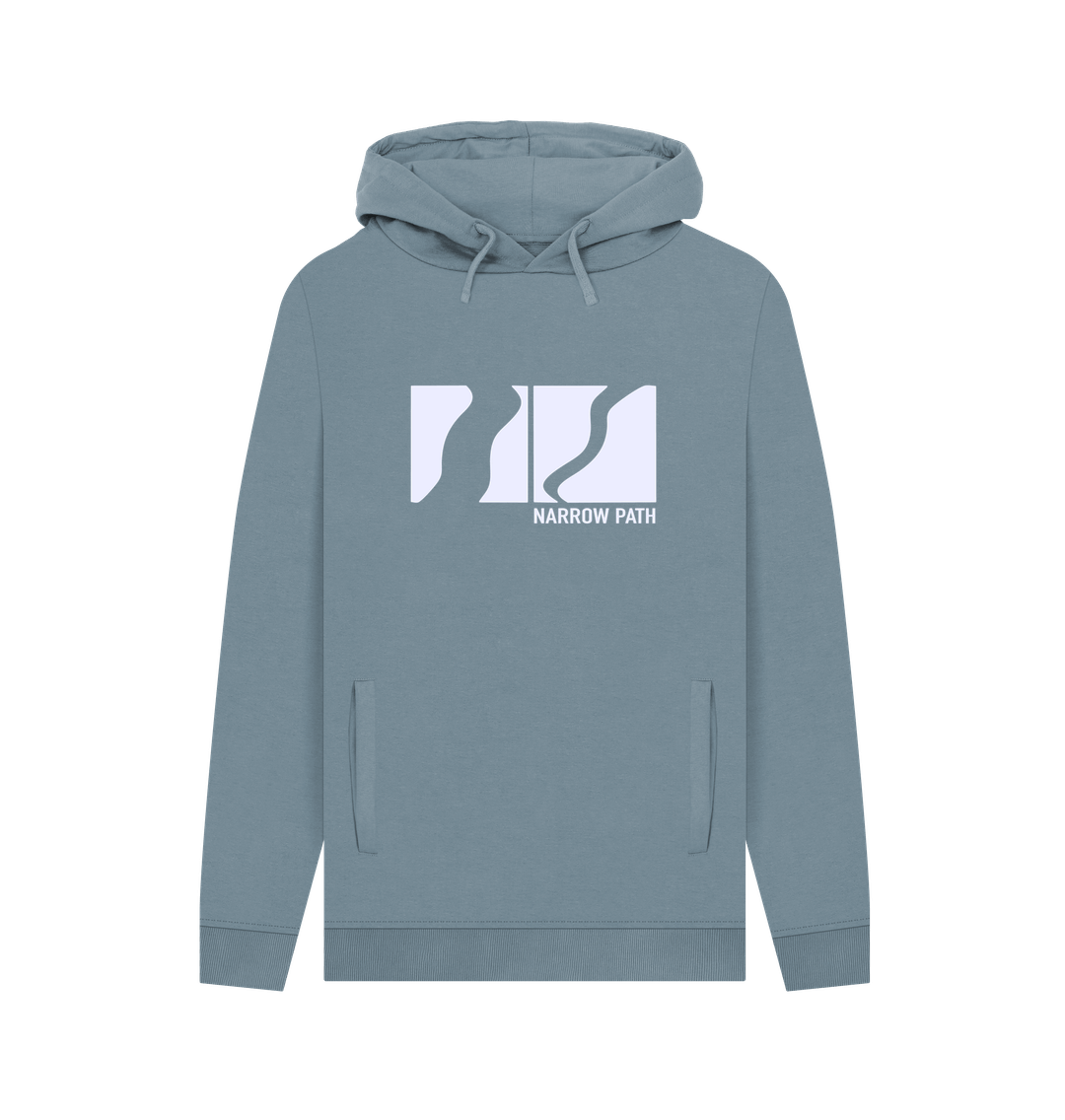Stone Blue Printed Hoody