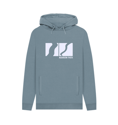 Stone Blue Printed Hoody