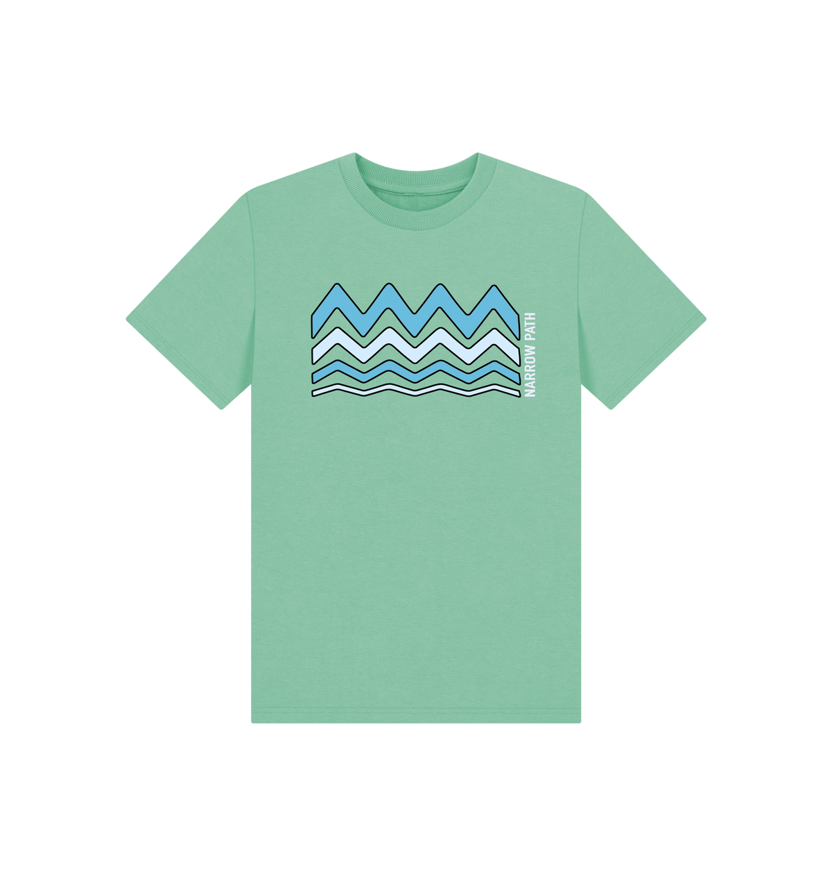Peppermint Printed Kids T-Shirt Front