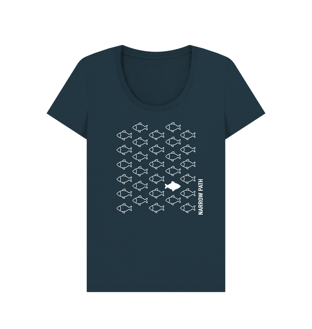 Denim Blue Printed T-shirt
