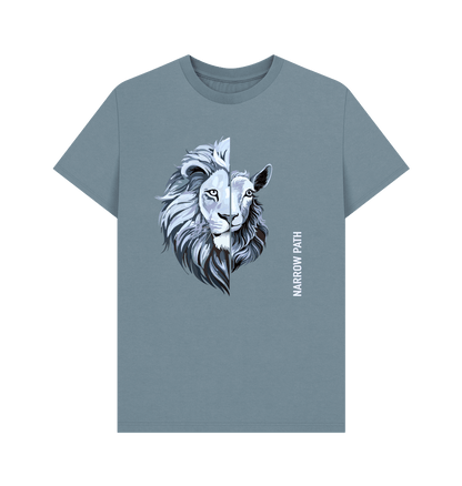 Stone Blue Printed T-shirt Front