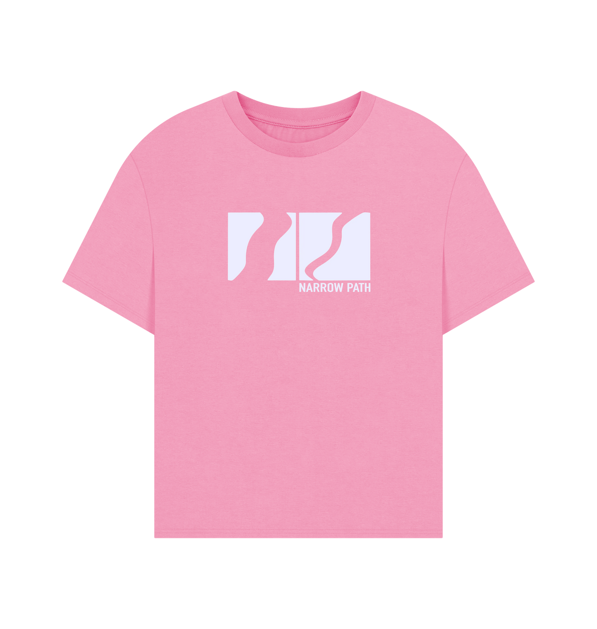 Rose Pink Printed T-shirt Front
