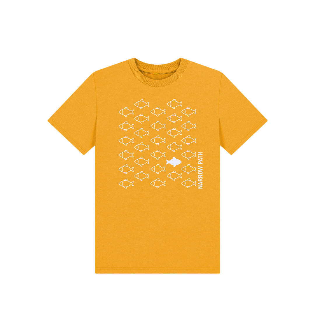 Mustard Printed Kids T-Shirt