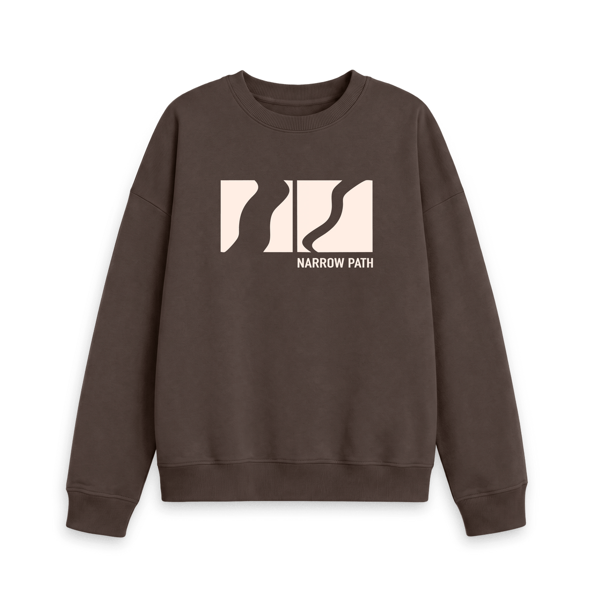 Chocolate Printed Sweater Front