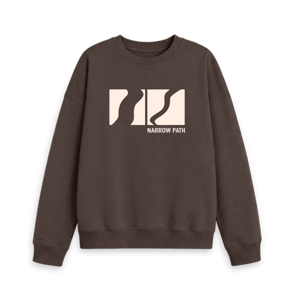 Chocolate Printed Sweater Front
