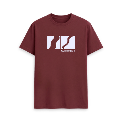 Red Wine Printed T-shirt Front