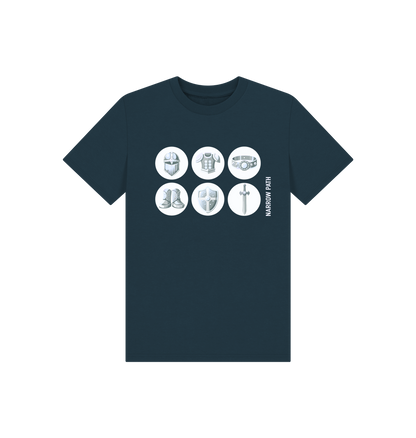 Denim Blue Printed Kids T-Shirt