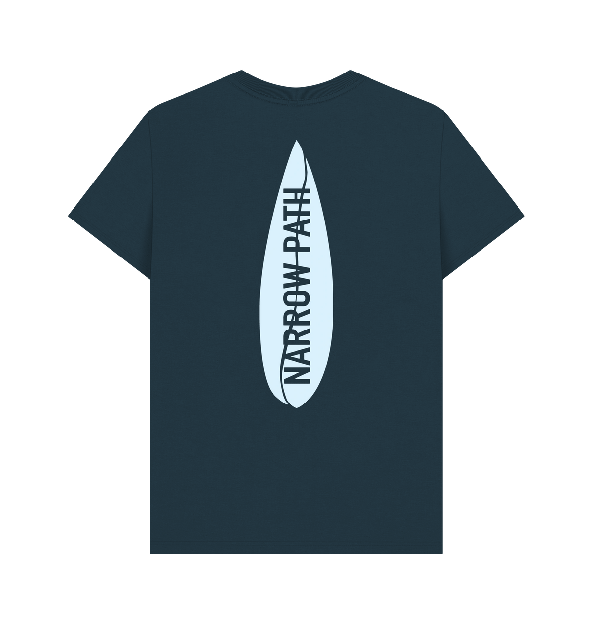 Denim Blue Printed T-shirt Back