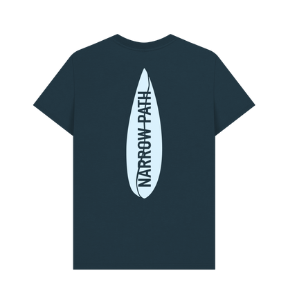 Denim Blue Printed T-shirt Back