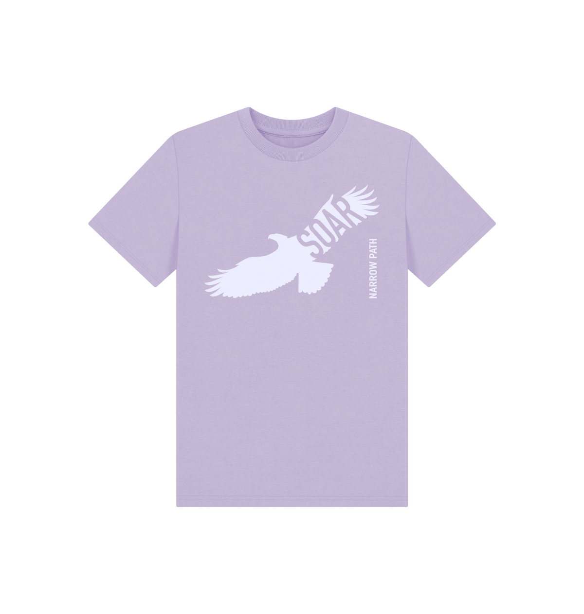 Soft Lilac Printed Kids T-Shirt Front
