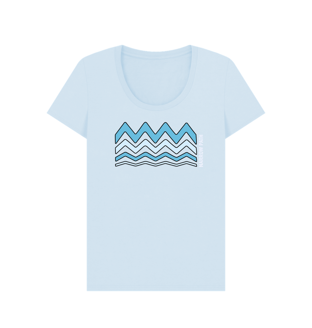 Sky Blue Printed T-shirt