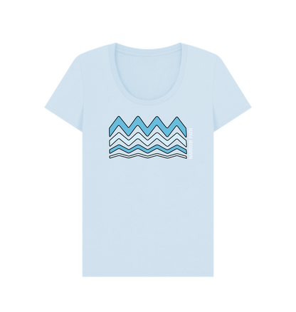 Sky Blue Printed T-shirt