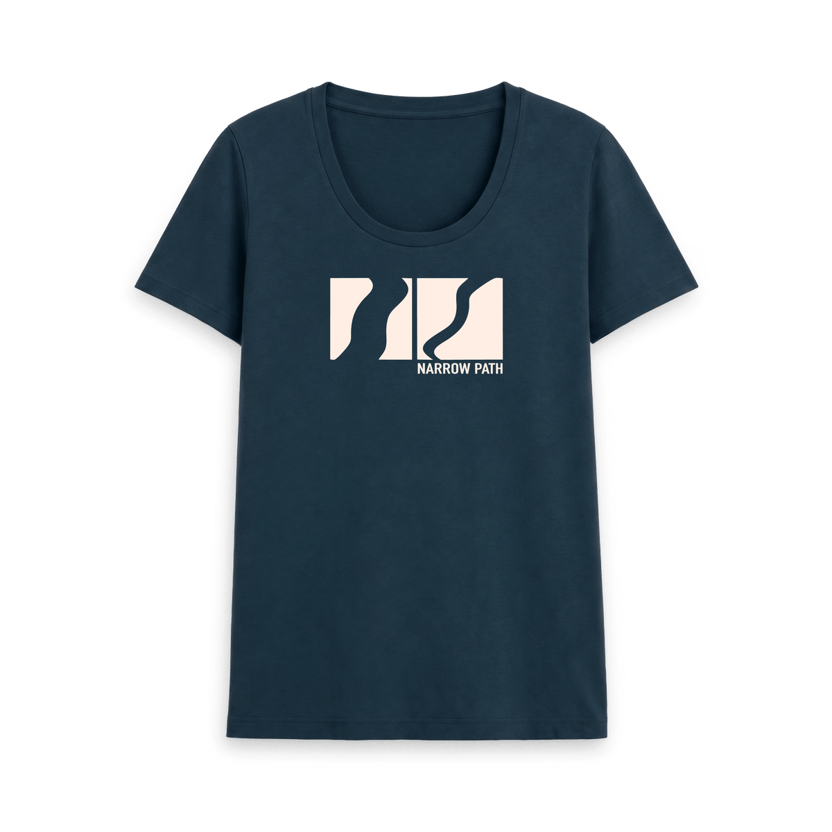 Denim Blue Printed T-shirt Front