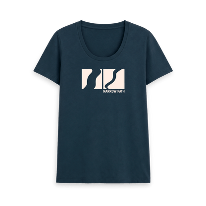 Denim Blue Printed T-shirt Front