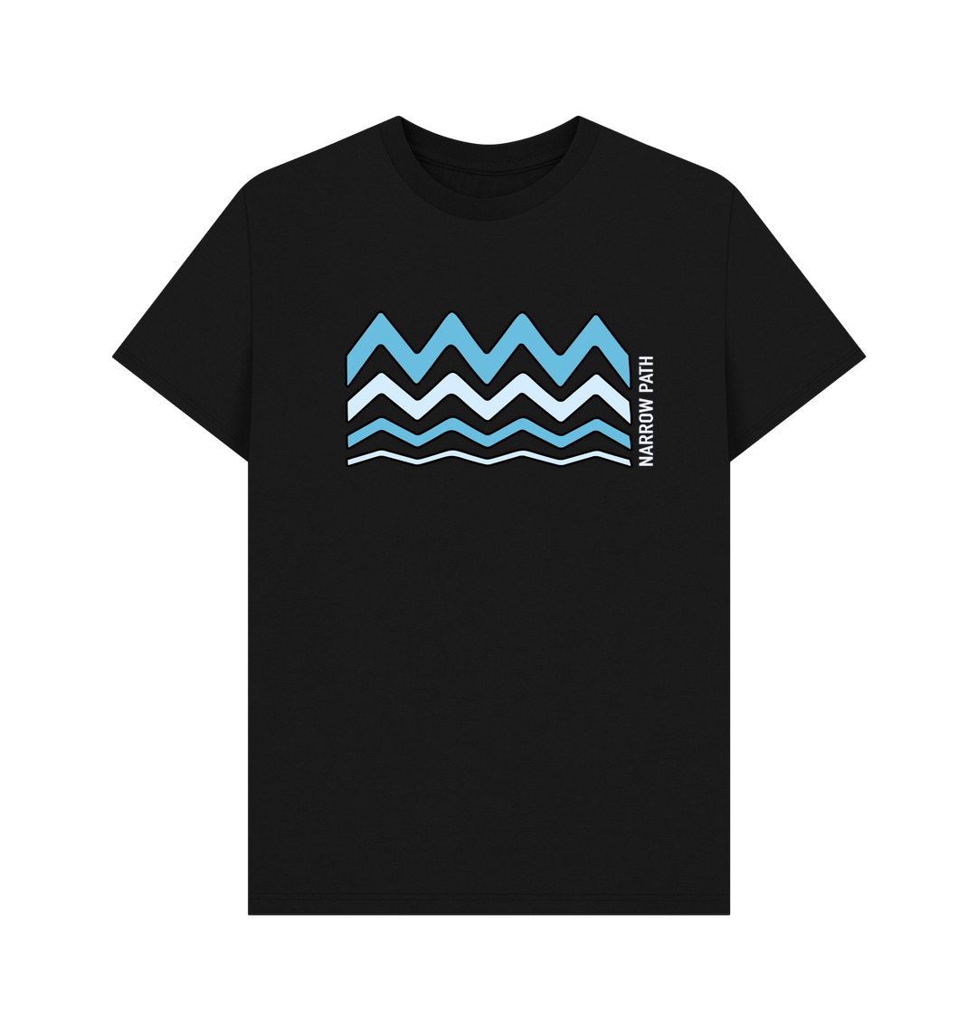 Black Printed T-shirt Front