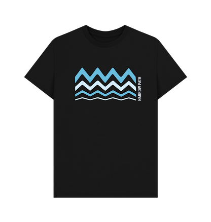 Black Printed T-shirt Front