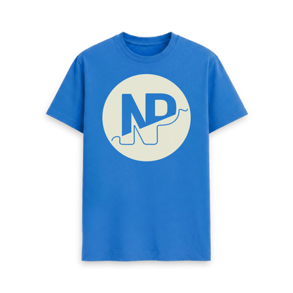 Bright Blue Printed T-shirt Front