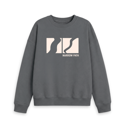 Slate Grey Printed Sweater Front