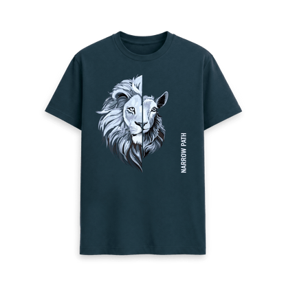 Denim Blue Printed T-shirt Front
