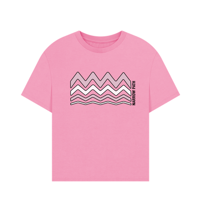 Rose Pink Printed T-shirt Front