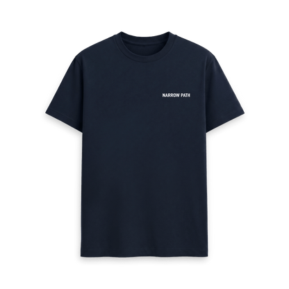 Navy Blue Printed T-shirt Front