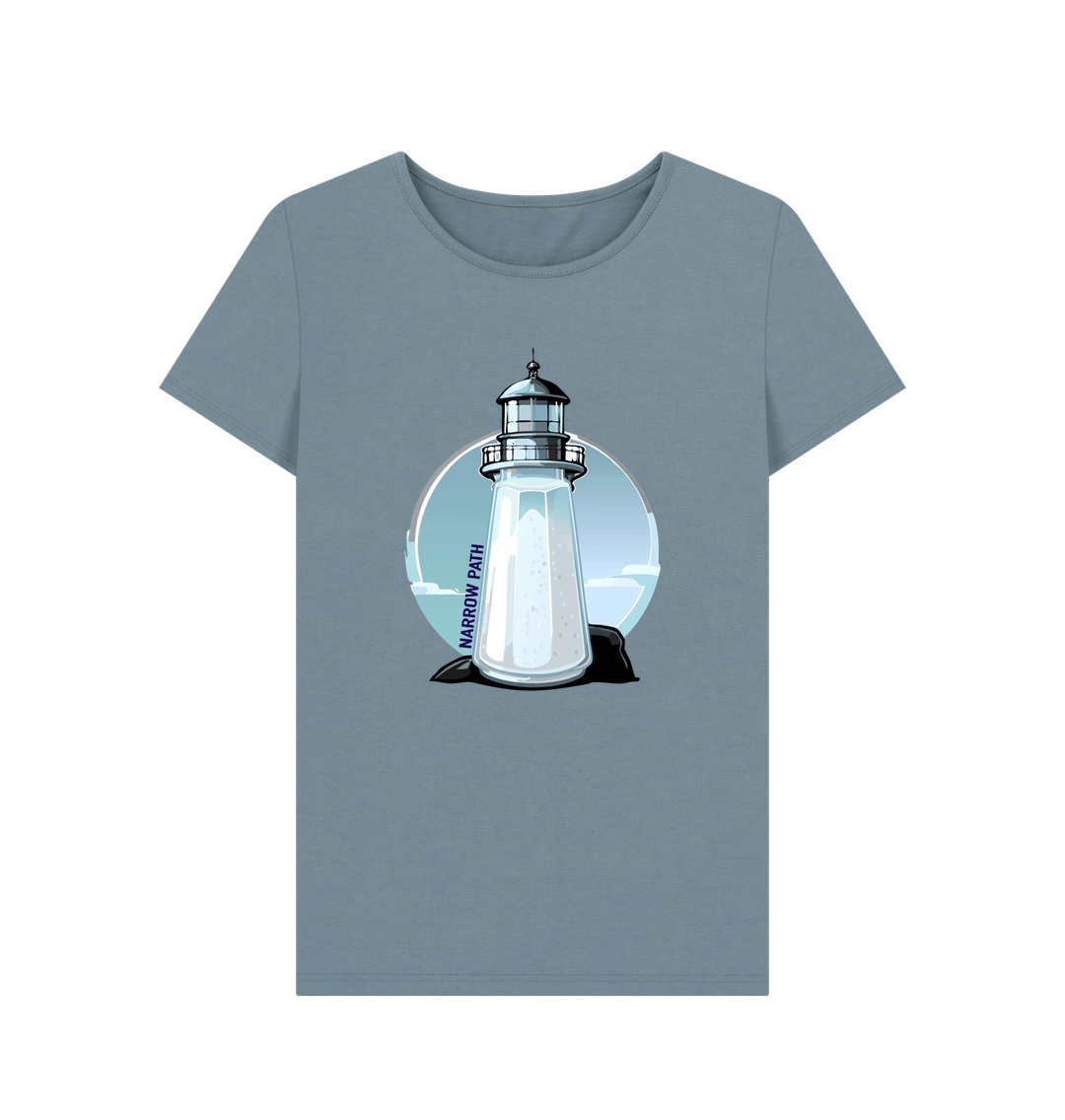 Stone Blue Printed T-shirt