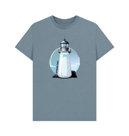 Stone Blue Printed T-shirt