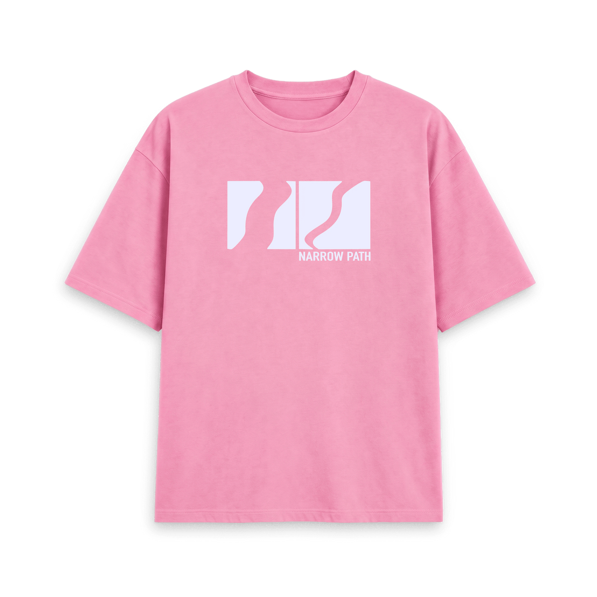 Rose Pink Printed T-shirt Front
