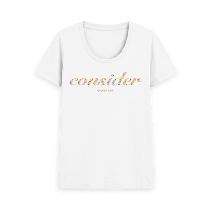 White Printed T-shirt Front
