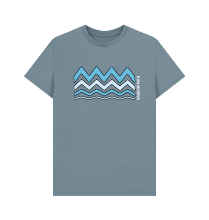Stone Blue Printed T-shirt
