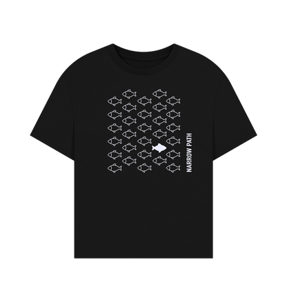 Black Printed T-shirt Front