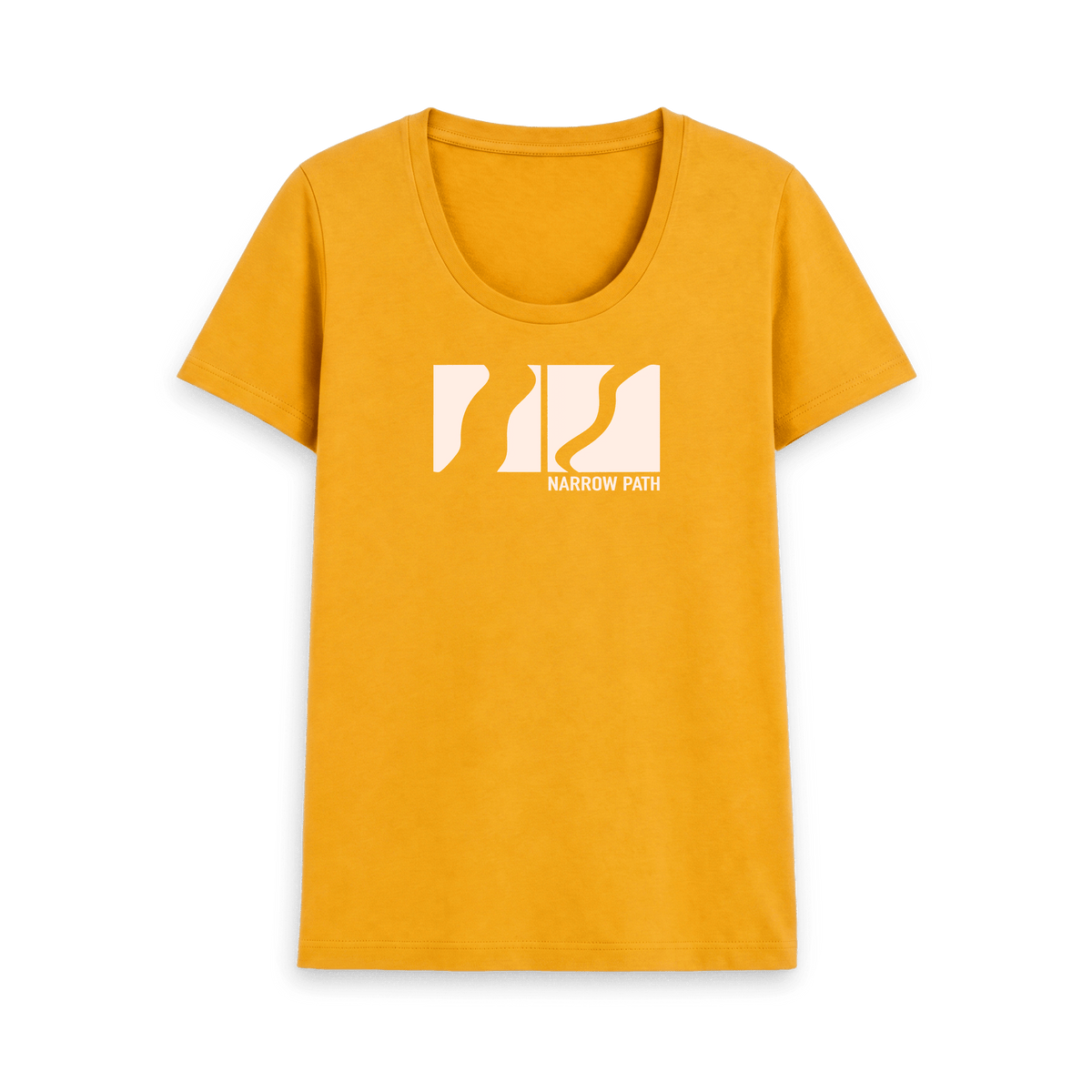 Mustard Printed T-shirt Front