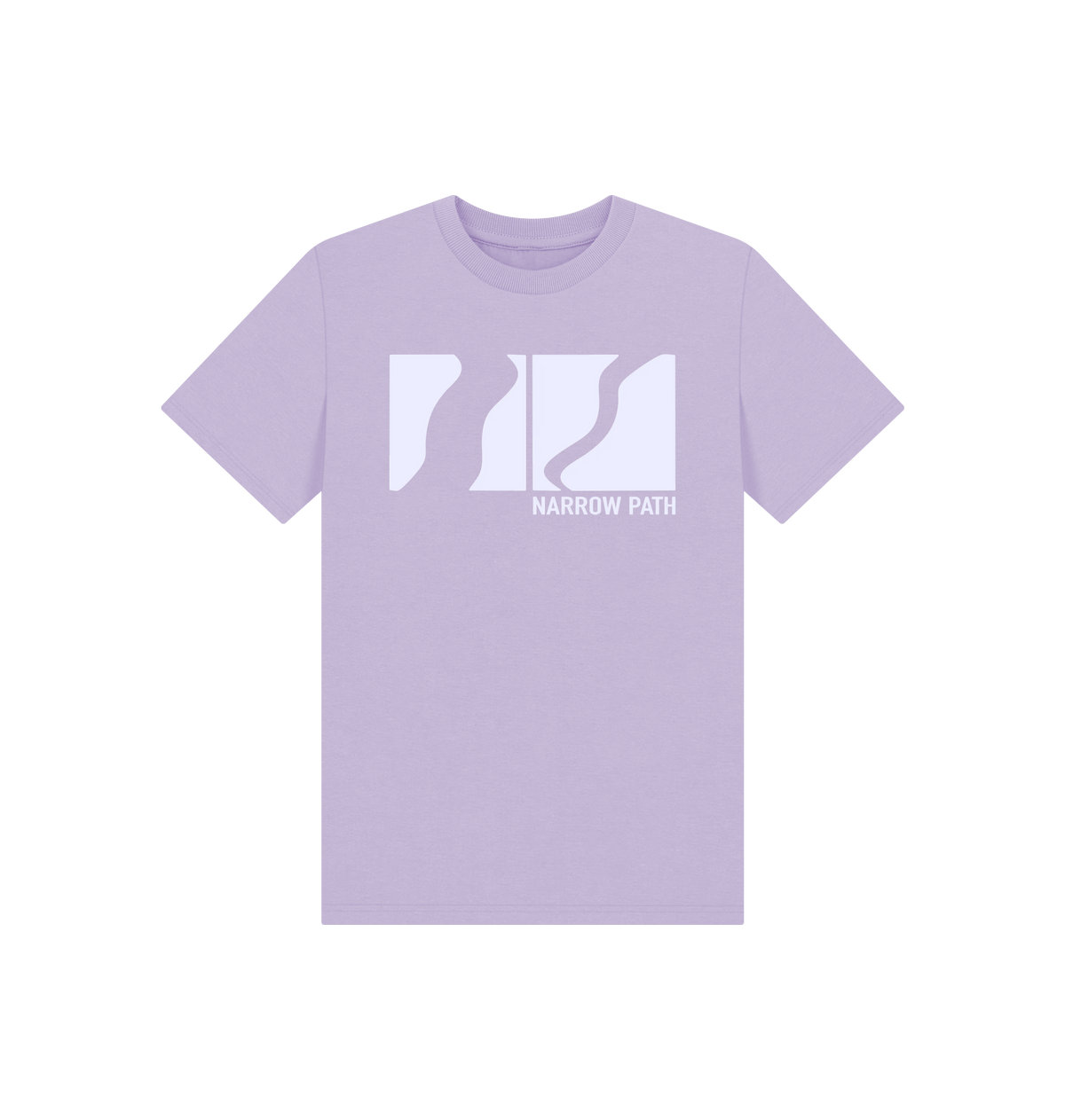Soft Lilac Printed Kids T-Shirt Front