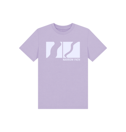 Soft Lilac Printed Kids T-Shirt Front