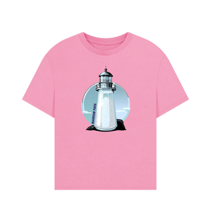 Rose Pink Printed T-shirt Front