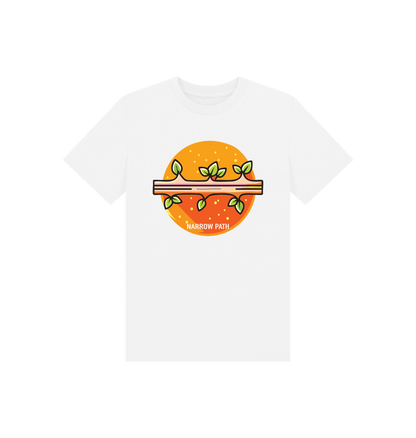 White Printed Kids T-Shirt