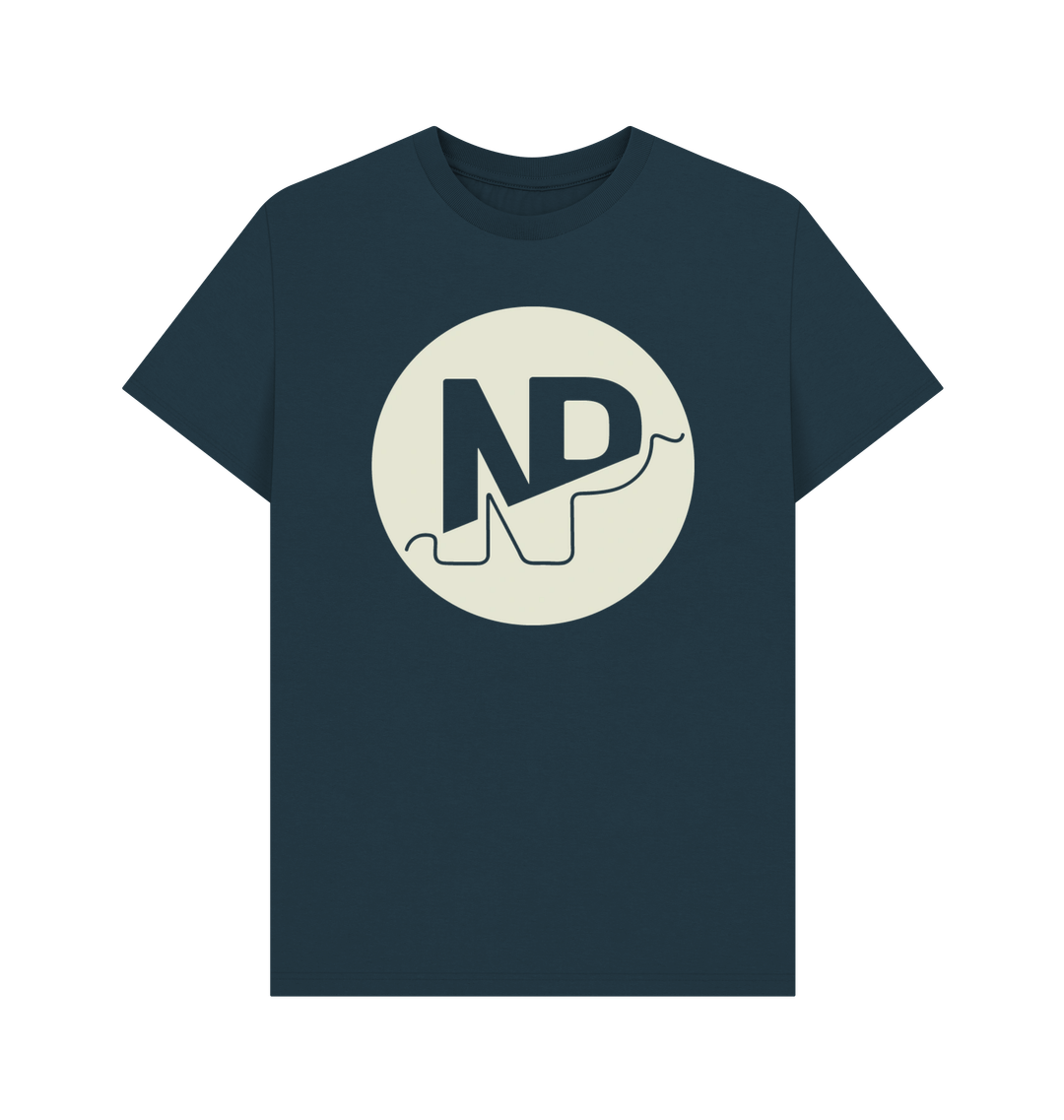 Denim Blue Printed T-shirt Front