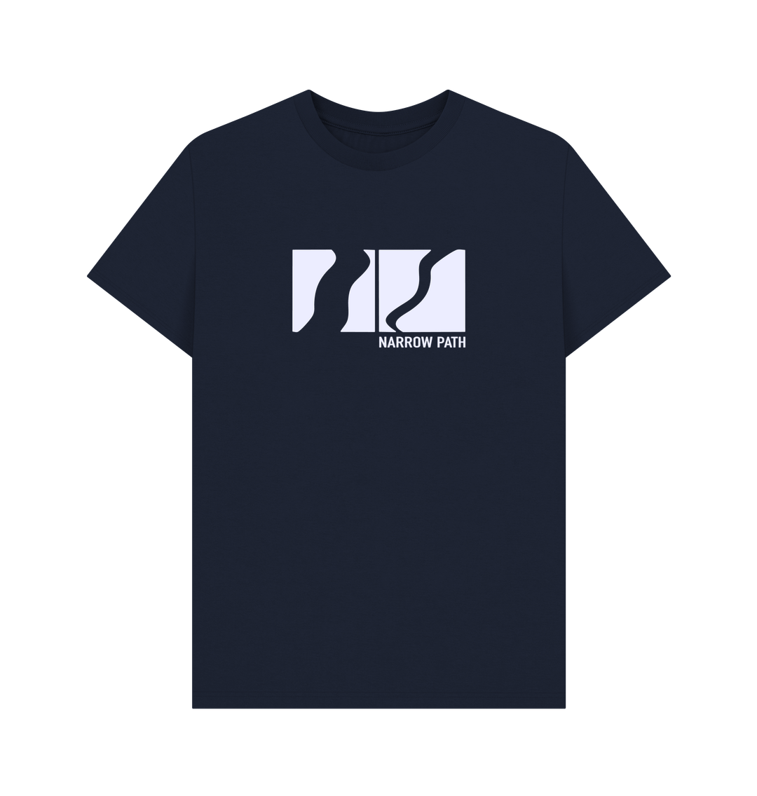 Navy Blue Printed T-shirt Front