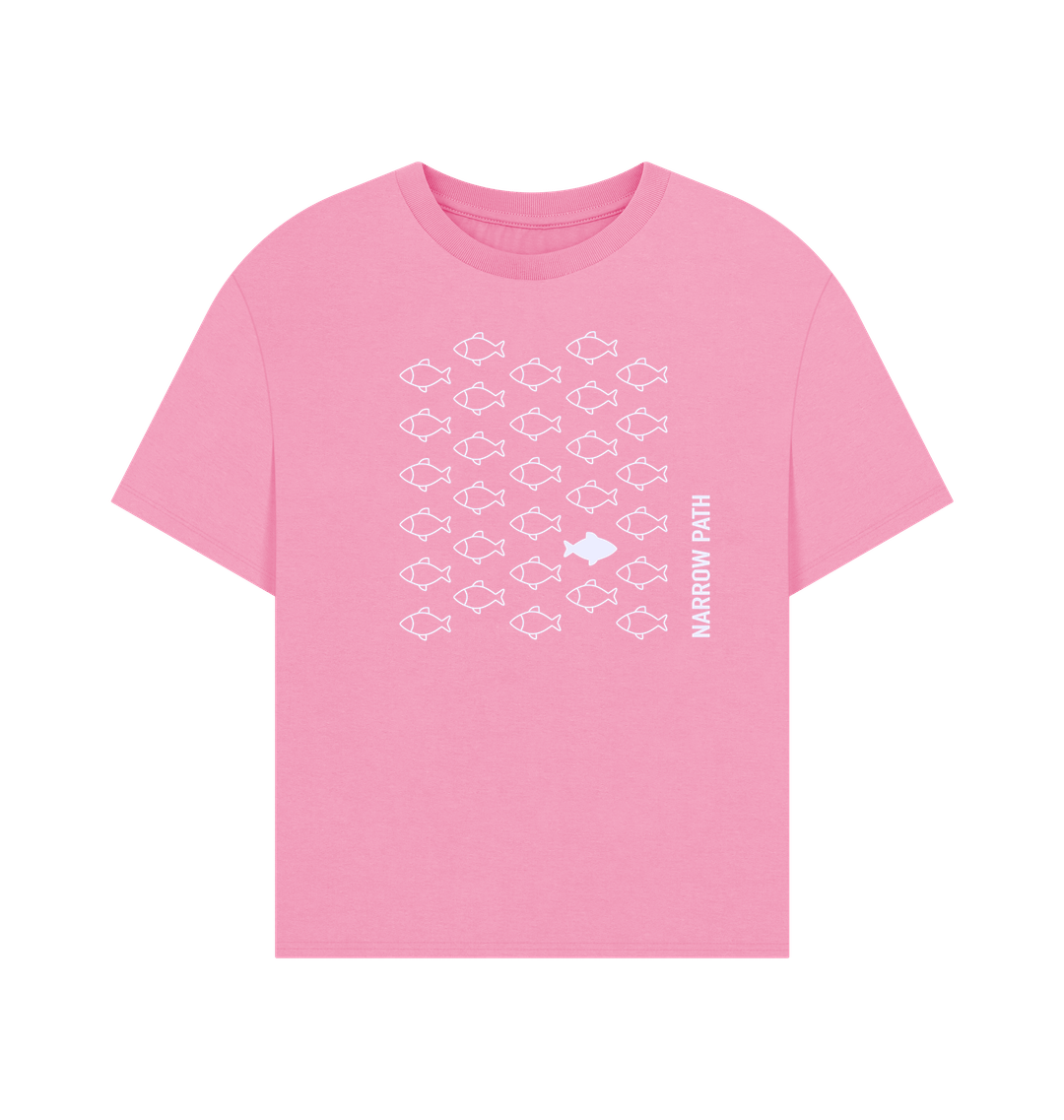 Rose Pink Printed T-shirt Front