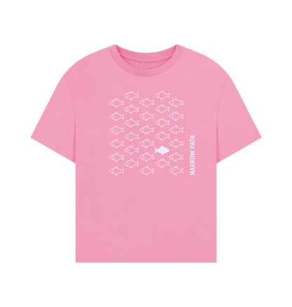 Rose Pink Printed T-shirt Front