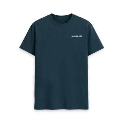 Denim Blue Printed T-shirt Front