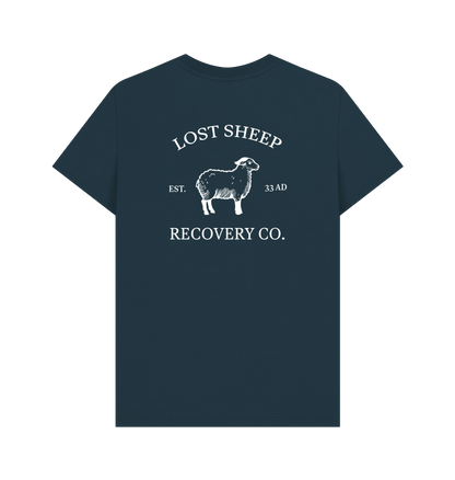 Denim Blue Printed T-shirt Back